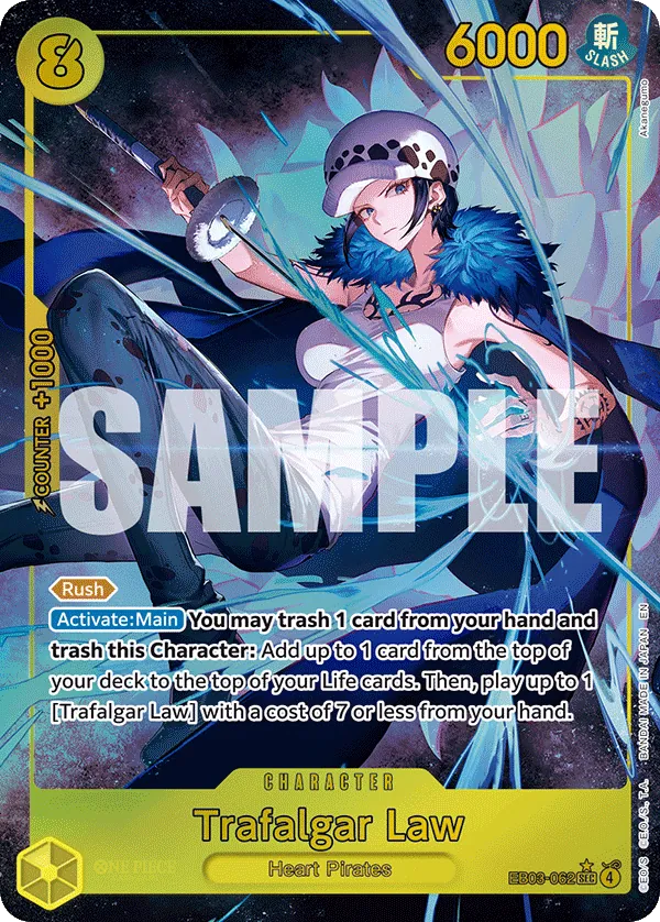 Trafalgar Law (EB03-062) (V.2) - Heroines Edition (Alternate Art) [EB03-062] English / Near Mint / Normal