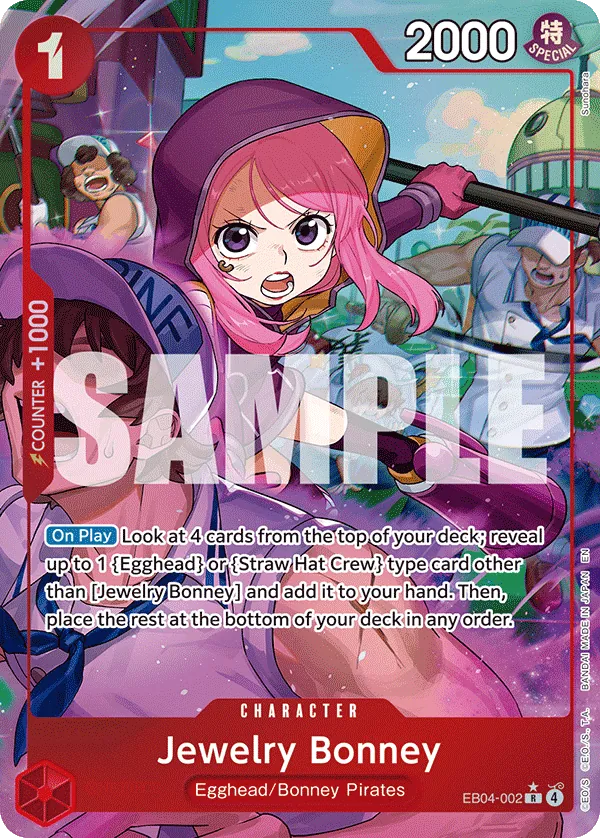 Jewelry Bonney (EB04-002) (V.2) - Adventure on Kami’s Island (Alternate Art) [OP15-EB04-002] English / Near Mint / Normal