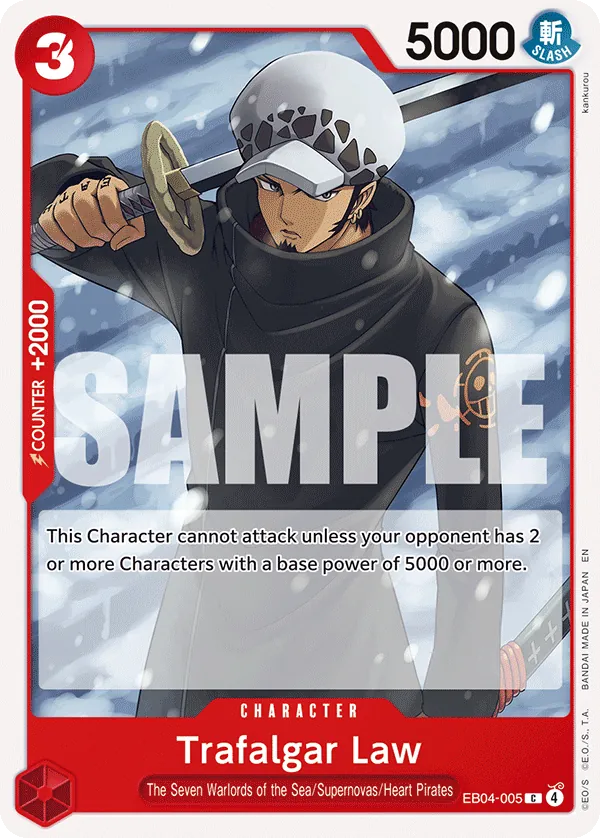 Trafalgar Law (EB04-005) - Adventure on Kami’s Island (Common) [OP15-EB04-005] English / Near Mint / Normal