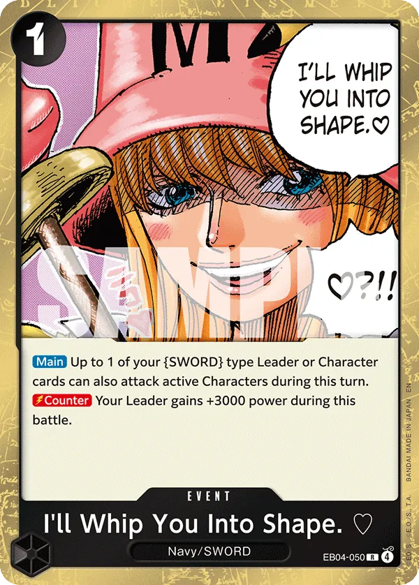 I'll Whip You Into Shape.  (EB04-050) - Adventure on Kami’s Island (Rare) [OP15-EB04-050] English / Near Mint / Normal