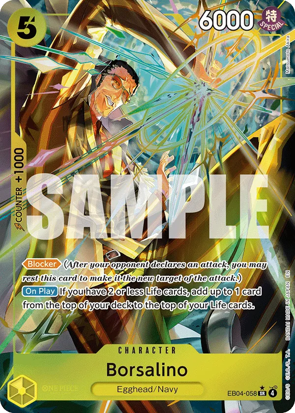Borsalino (EB04-058) (V.2) - Adventure on Kami’s Island (Alternate Art) [OP15-EB04-058] English / Near Mint / Normal