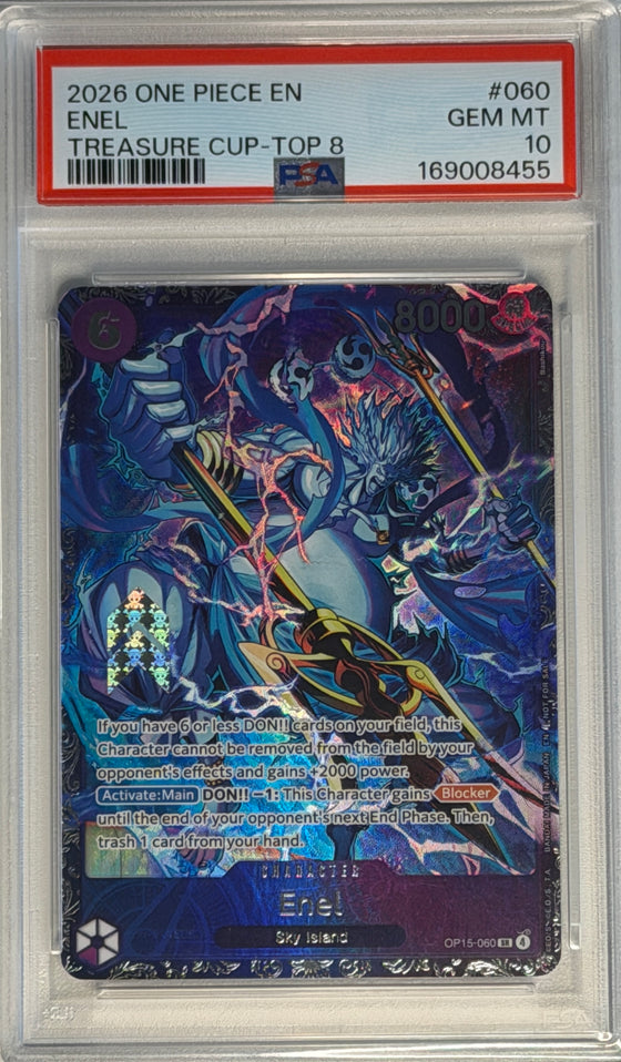 Enel #060 - Treasure Cup Top 8 - Promo - PSA 10