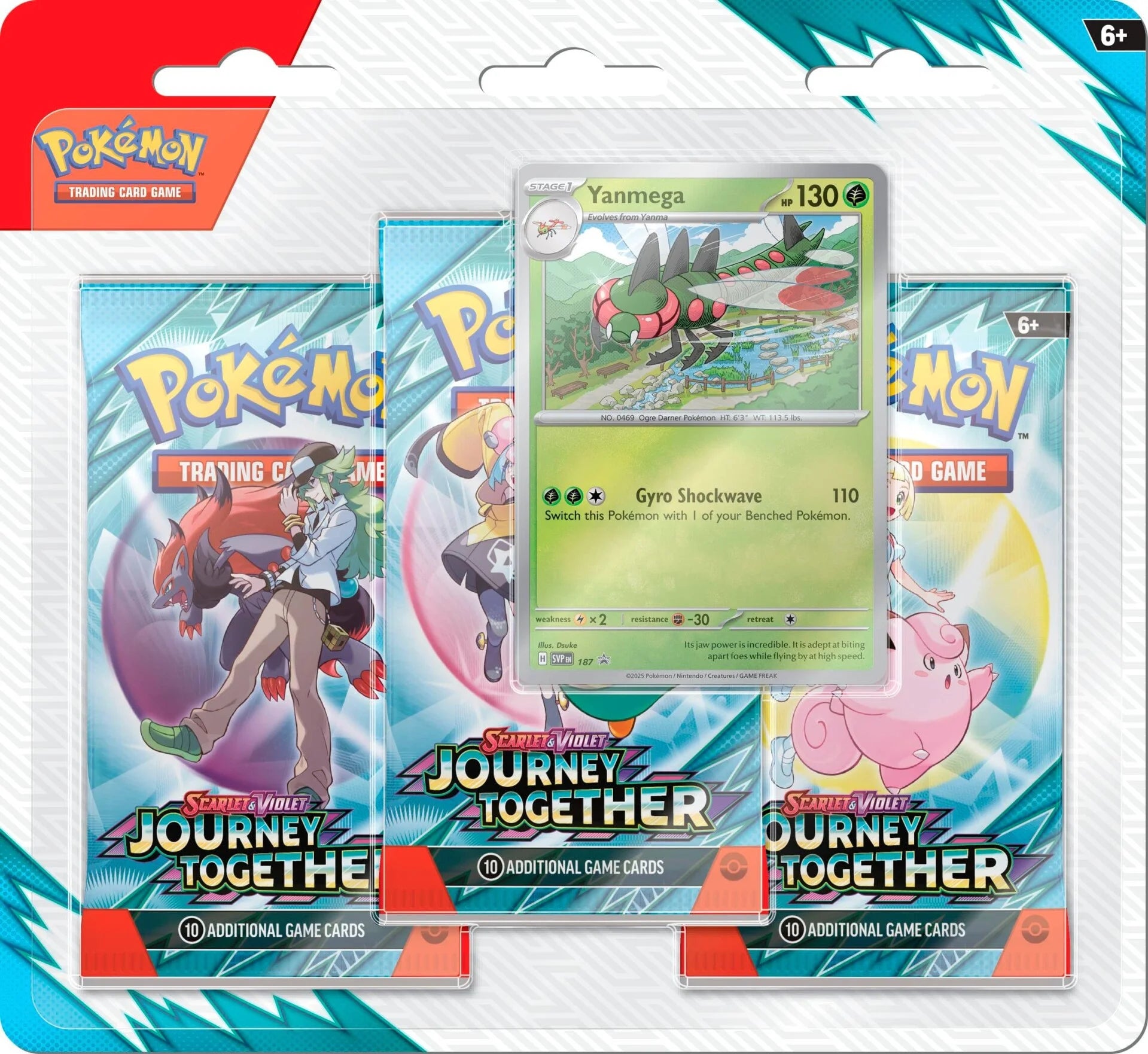 Pokémon TCG: Scarlet & Violet: Journey Together 3-Pack Blister Pack