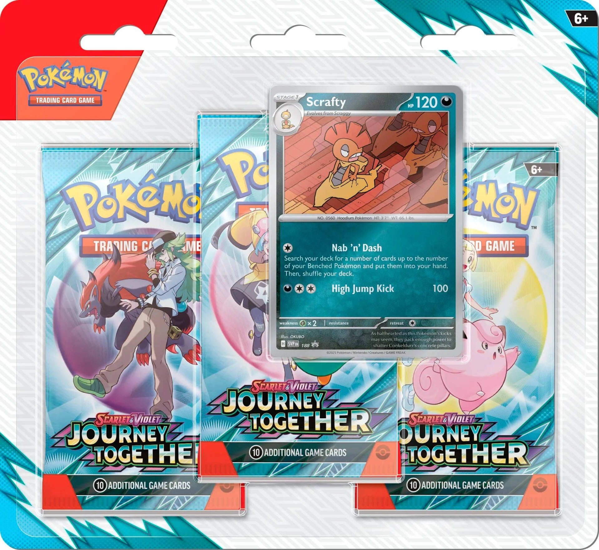 Pokémon TCG: Scarlet & Violet: Journey Together 3-Pack Blister Pack