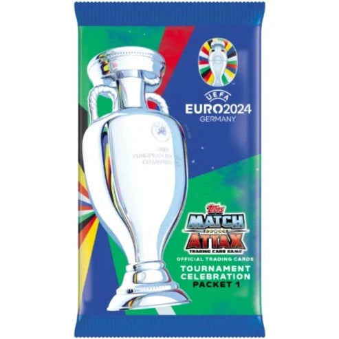 Topps Match Attax Fodboldkort EURO 2024 Tournament Celebration Booster Display Box Kortspil