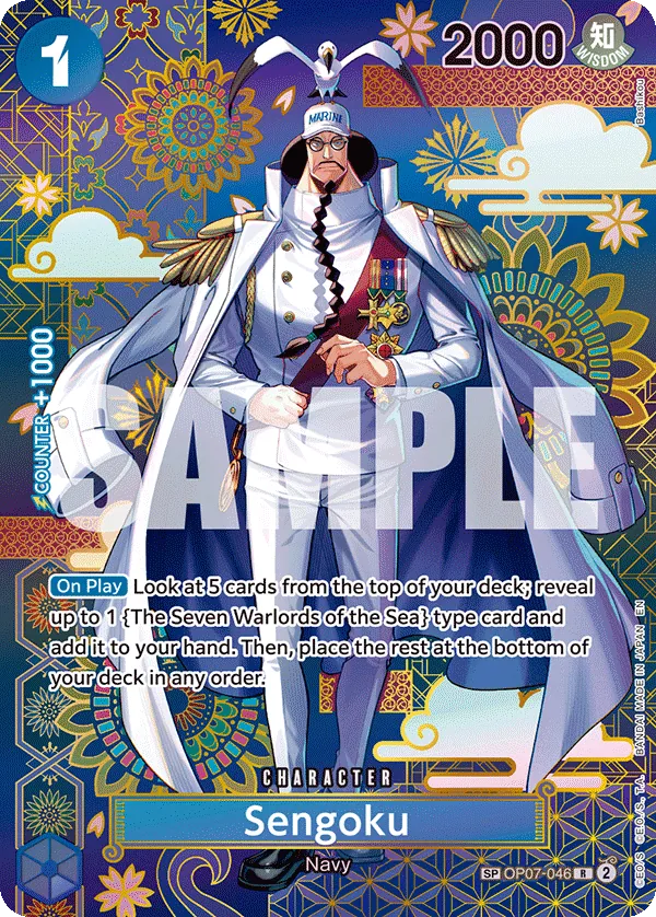 Sengoku (OP07-046) - The Azure Sea's Seven (Special Rare) [OP14-OP07-046] English / Near Mint / Normal