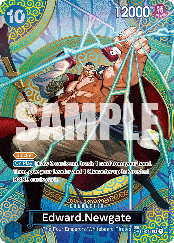Edward.Newgate (OP13-042) - Adventure on Kami’s Island (Special Rare) [OP15-OP13-042] English / Near Mint / Normal