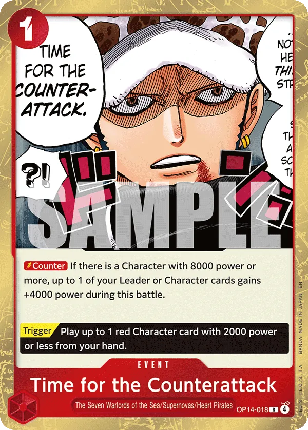 Time for the Counterattack (OP14-018) - The Azure Sea's Seven (Rare) [OP14-018] English / Near Mint / Normal