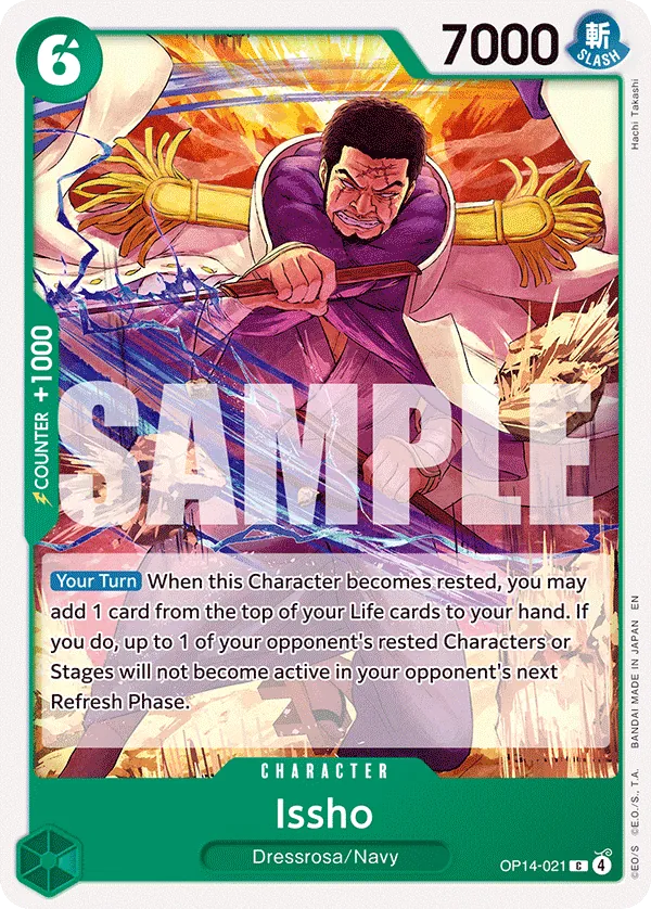 Issho (OP14-021) - The Azure Sea's Seven (Common) [OP14-021] English / Near Mint / Normal