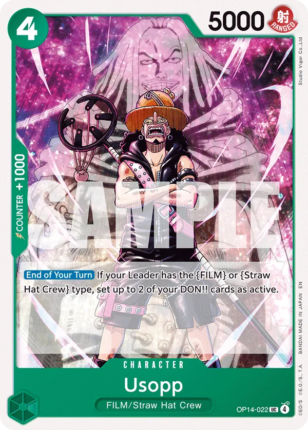 Usopp (OP14-022) - The Azure Sea's Seven (Uncommon) [OP14-022] English / Near Mint / Normal