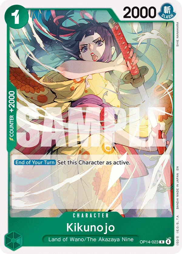 Kikunojo (OP14-023) - The Azure Sea's Seven (Rare) [OP14-023] English / Near Mint / Normal