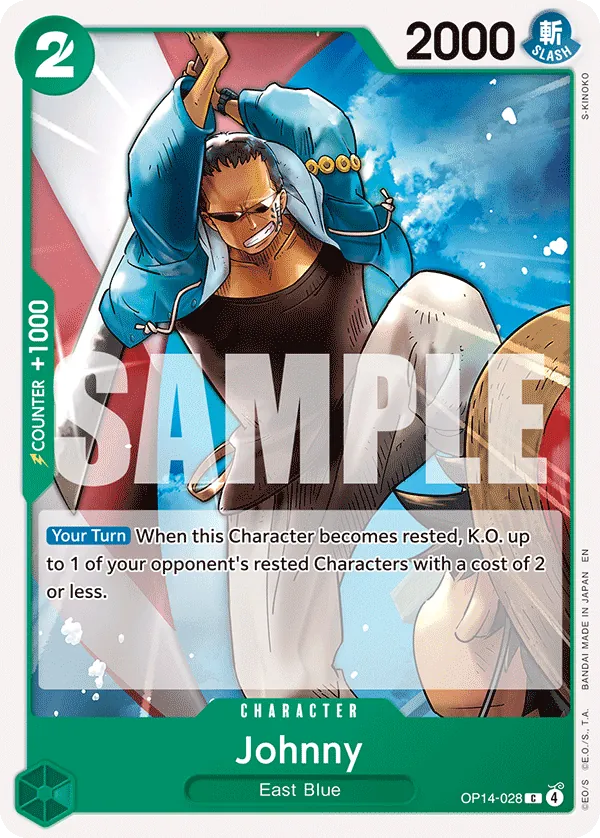 Johnny (OP14-028) - The Azure Sea's Seven (Common) [OP14-028] English / Near Mint / Normal