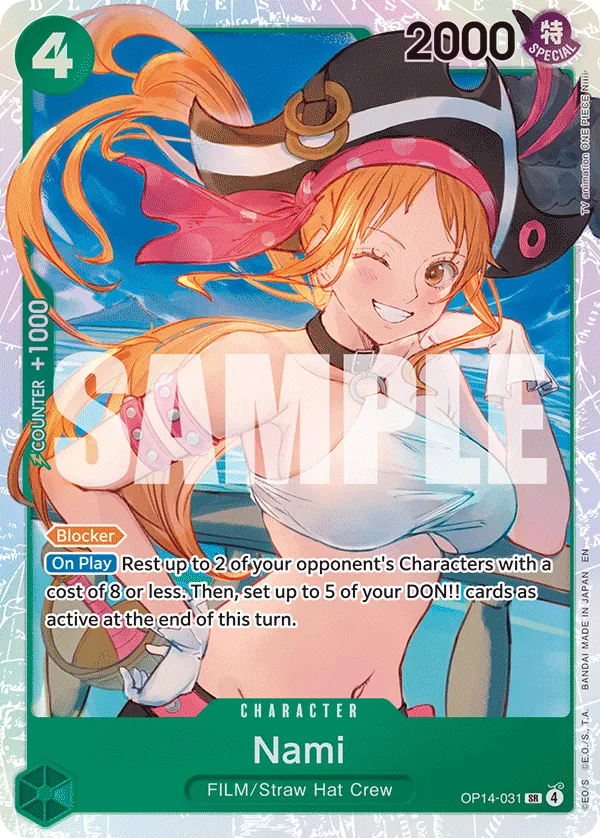 Nami (OP14-031) (V.1) - The Azure Sea's Seven (Super Rare) [OP14-031] English / Near Mint / Normal