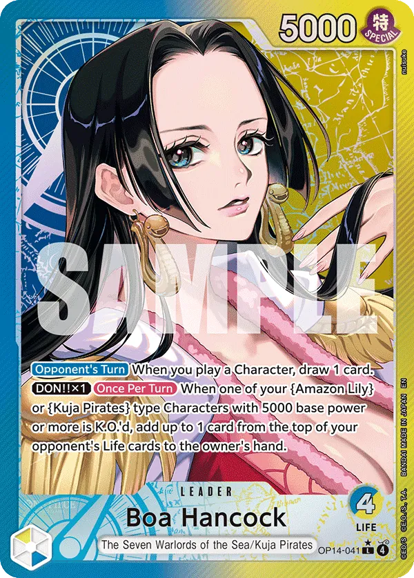 Boa Hancock (OP14-041) (V.2) - The Azure Sea's Seven (Alternate Art) [OP14-041] English / Near Mint / Normal