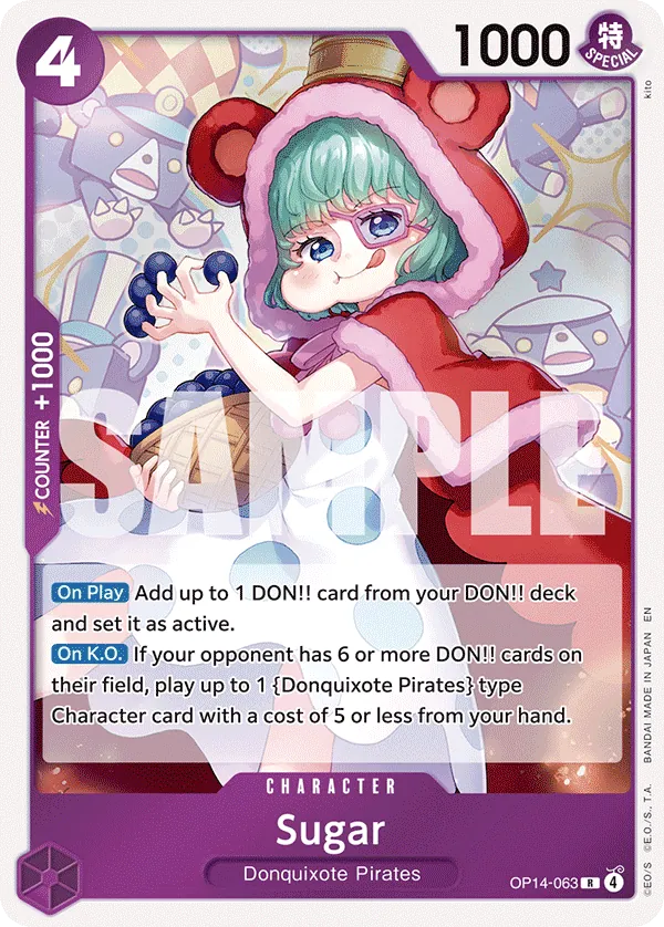 Sugar (OP14-063) - The Azure Sea's Seven (Rare) [OP14-063] English / Near Mint / Normal