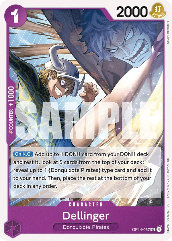 Dellinger (OP14-067) - The Azure Sea's Seven (Uncommon) [OP14-067] English / Near Mint / Normal