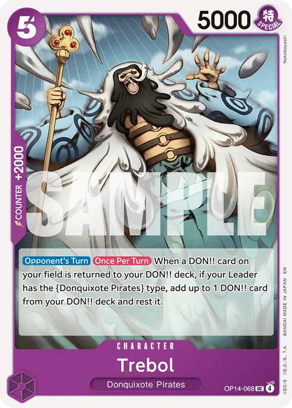 Trebol (OP14-068) - The Azure Sea's Seven (Uncommon) [OP14-068] English / Near Mint / Normal
