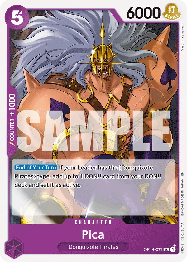 Pica (OP14-071) - The Azure Sea's Seven (Uncommon) [OP14-071] English / Near Mint / Normal