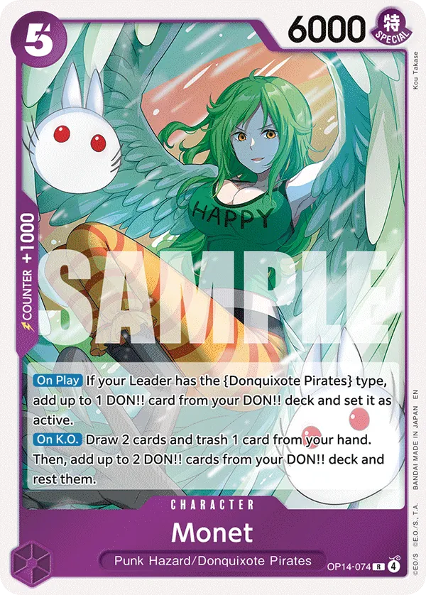 Monet (OP14-074) - The Azure Sea's Seven (Rare) [OP14-074] English / Near Mint / Normal