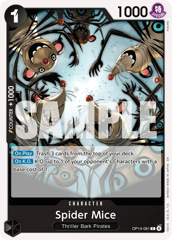 Spider Mice (OP14-081) - The Azure Sea's Seven (Common) [OP14-081] English / Near Mint / Normal