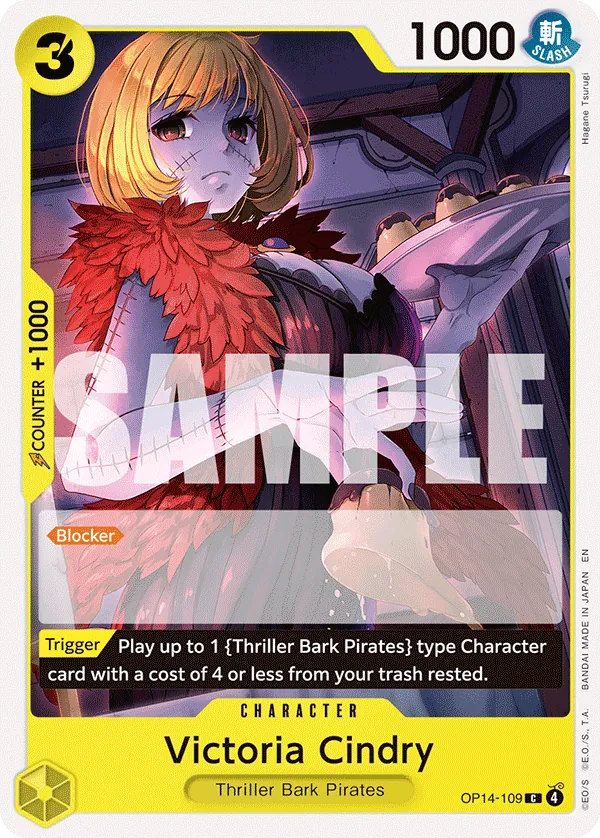 Victoria Cindry (OP14-109) - The Azure Sea's Seven (Common) [OP14-109] English / Near Mint / Normal