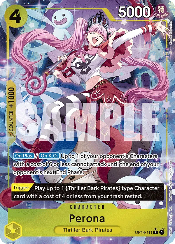 Perona (OP14-111) (V.2) - The Azure Sea's Seven (Alternate Art) [OP14-111] English / Near Mint / Normal
