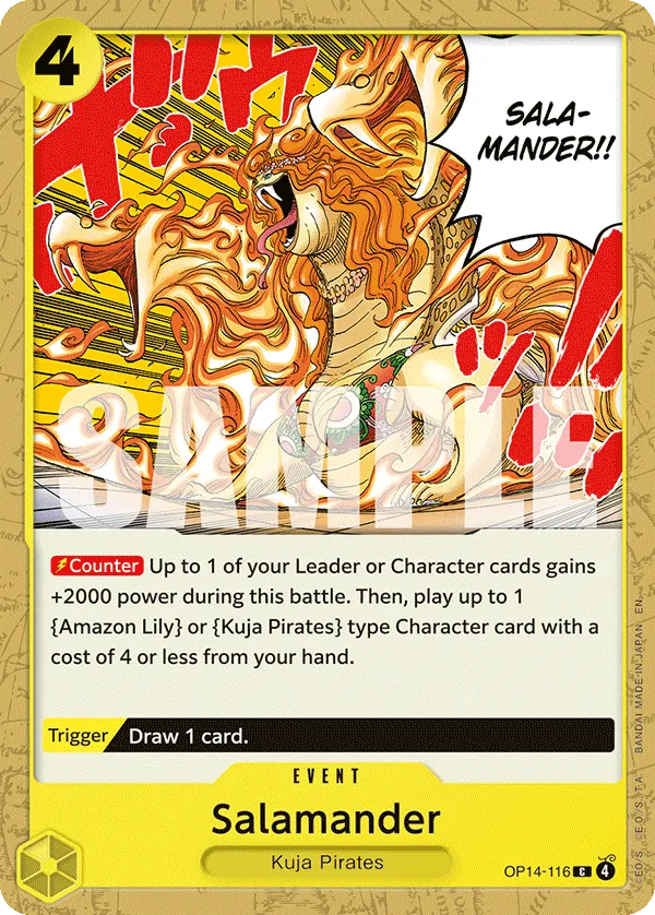 Salamander (OP14-116) - The Azure Sea's Seven (Common) [OP14-116] English / Near Mint / Normal