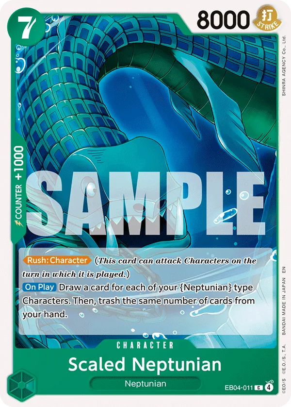 Scaled Neptunian (EB04-011) - The Azure Sea's Seven (Common) [OP14-EB04-011] English / Near Mint / Normal
