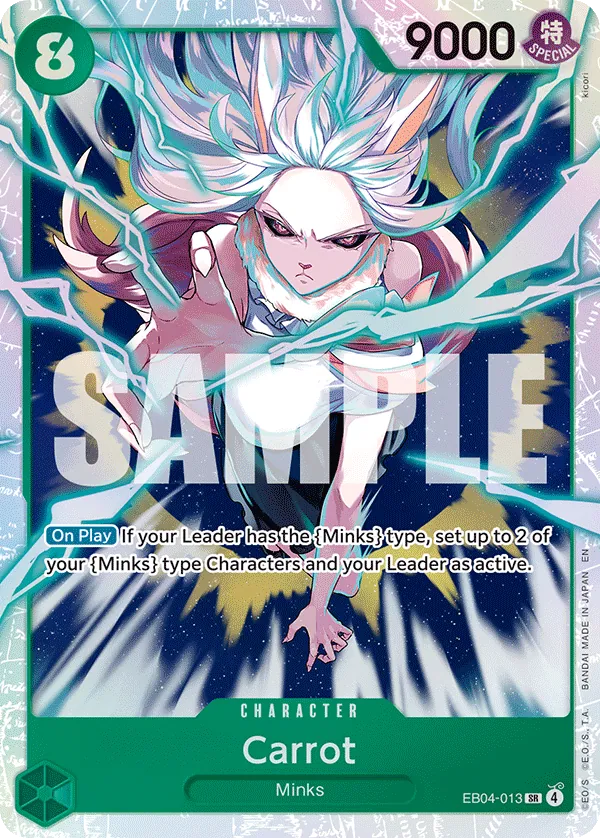 Carrot (EB04-013) (V.1) - The Azure Sea's Seven (Super Rare) [OP14-EB04-013] English / Near Mint / Normal