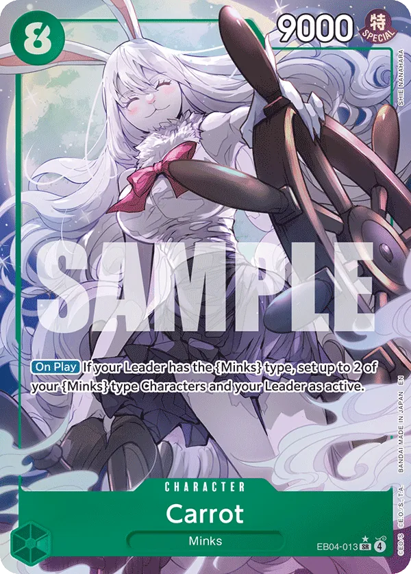 Carrot (EB04-013) (V.2) - The Azure Sea's Seven (Alternate Art) [OP14-EB04-013] English / Near Mint / Normal