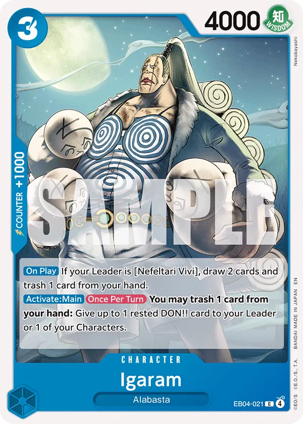 Igaram (EB04-021) - The Azure Sea's Seven (Common) [OP14-EB04-021] English / Near Mint / Normal