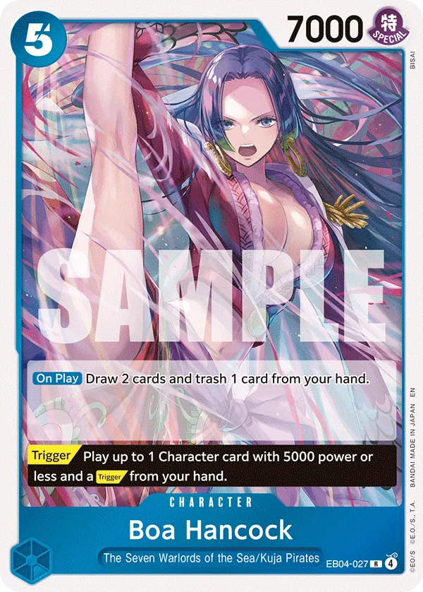 Boa Hancock (EB04-027) - The Azure Sea's Seven (Rare) [OP14-EB04-027] English / Near Mint / Normal