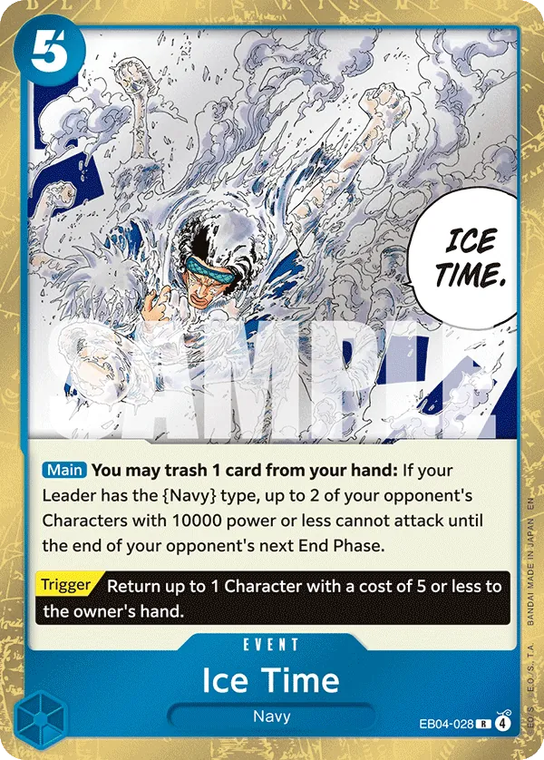 Ice Time (EB04-028) - The Azure Sea's Seven (Rare) [OP14-EB04-028] English / Near Mint / Normal