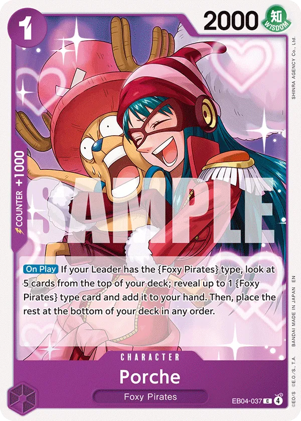 Porche (EB04-037) - The Azure Sea's Seven (Common) [OP14-EB04-037] English / Near Mint / Normal