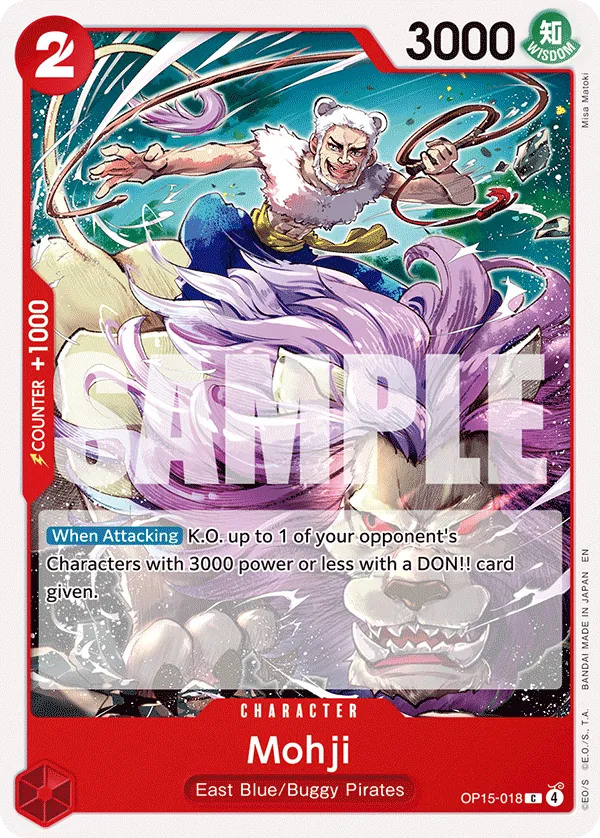 Mohji (OP15-018) - Adventure on Kami’s Island (Common) [OP15-018] English / Near Mint / Normal