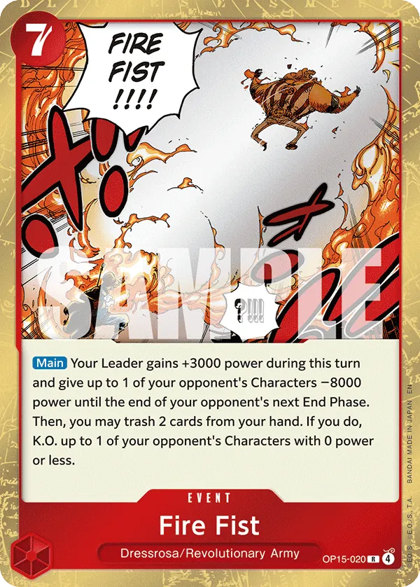 Fire Fist (OP15-020) - Adventure on Kami’s Island (Rare) [OP15-020] English / Near Mint / Normal