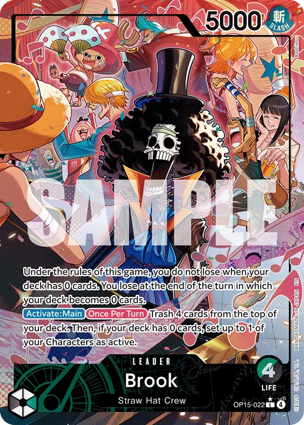 Brook (OP15-022) (V.2) - Adventure on Kami’s Island (Alternate Art) [OP15-022] English / Near Mint / Normal