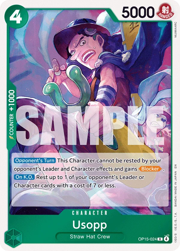 Usopp (OP15-024) - Adventure on Kami’s Island (Rare) [OP15-024] English / Near Mint / Normal