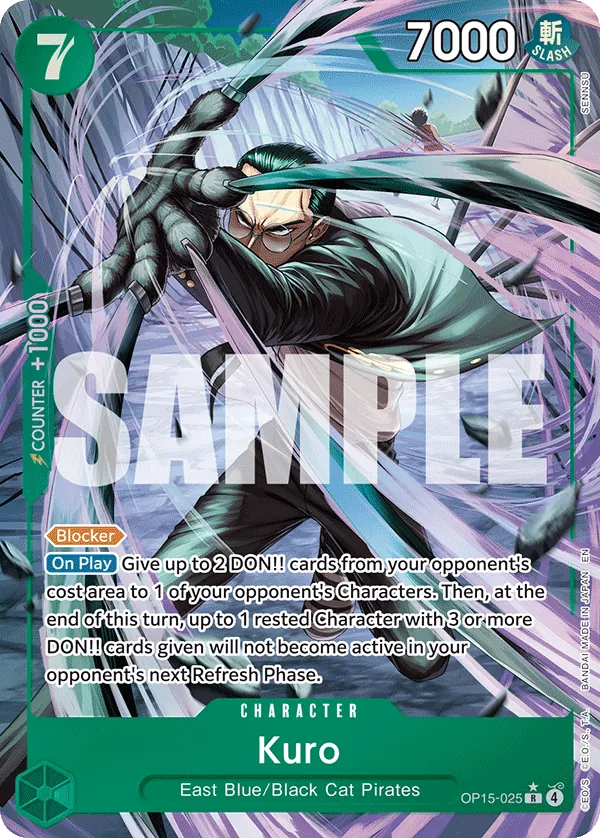 Kuro (OP15-025) (V.2) - Adventure on Kami’s Island (Alternate Art) [OP15-025] English / Near Mint / Normal