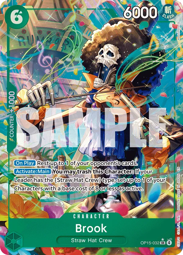 Brook (OP15-032) (V.2) - Adventure on Kami’s Island (Alternate Art) [OP15-032] English / Near Mint / Normal