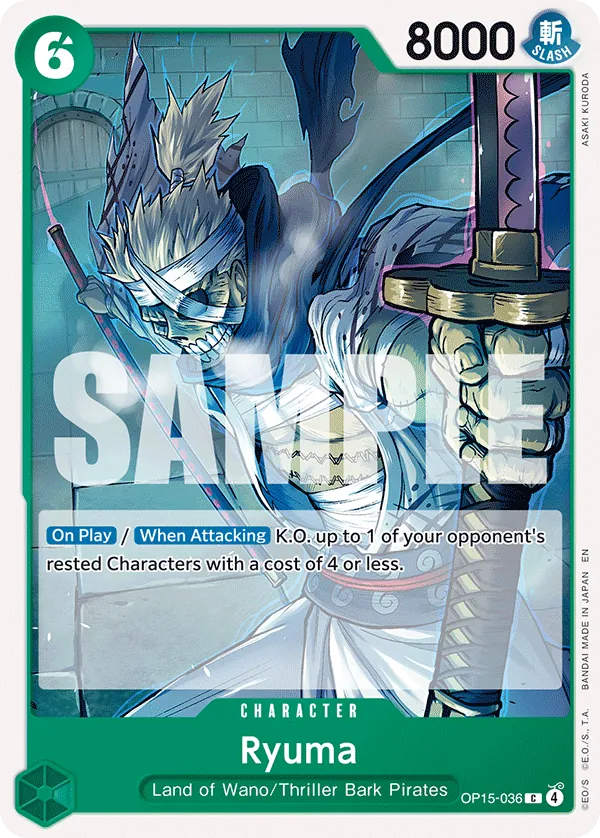 Ryuma (OP15-036) - Adventure on Kami’s Island (Common) [OP15-036] English / Near Mint / Normal