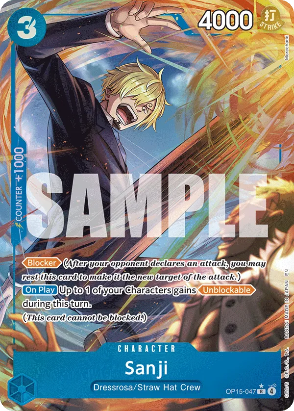 Sanji (OP15-047) (V.2) - Adventure on Kami’s Island (Alternate Art) [OP15-047] English / Near Mint / Normal