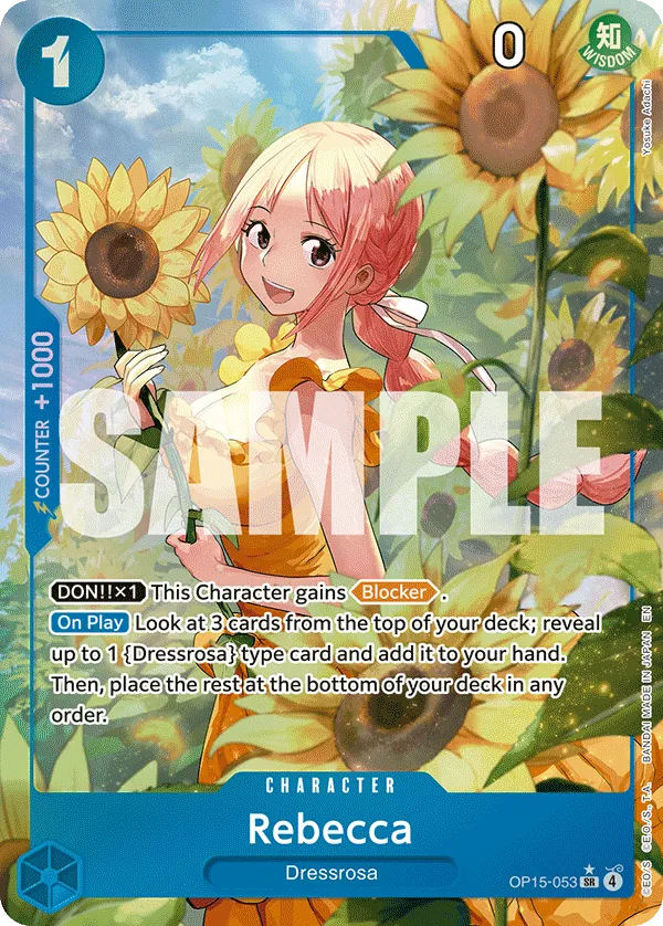 Rebecca (OP15-053) (V.2) - Adventure on Kami’s Island (Alternate Art) [OP15-053] English / Near Mint / Normal