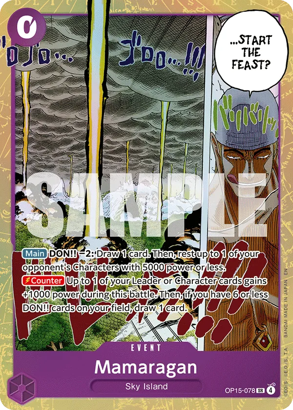 Mamaragan (OP15-078) (V.1) - Adventure on Kami’s Island (Super Rare) [OP15-078] English / Near Mint / Normal