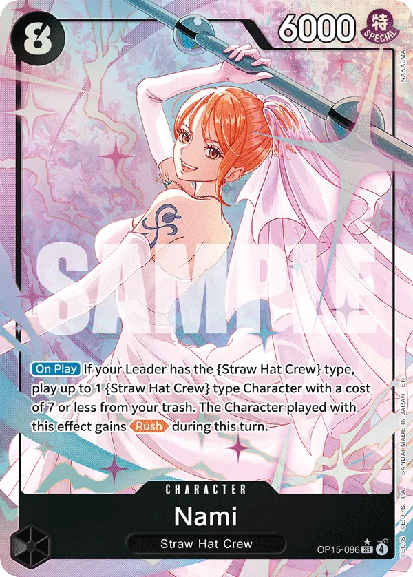 Nami (OP15-086) (V.2) - Adventure on Kami’s Island (Alternate Art) [OP15-086] English / Near Mint / Normal