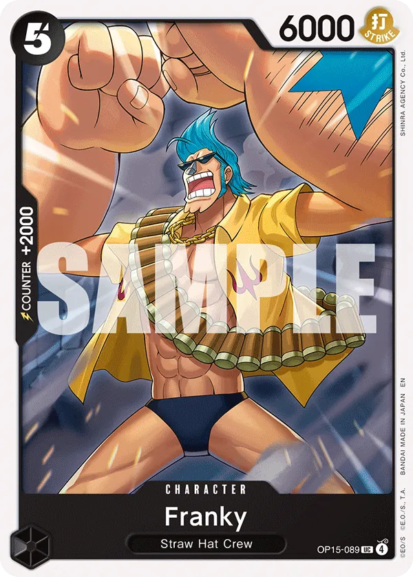 Franky (OP15-089) - Adventure on Kami’s Island (Uncommon) [OP15-089] English / Near Mint / Normal