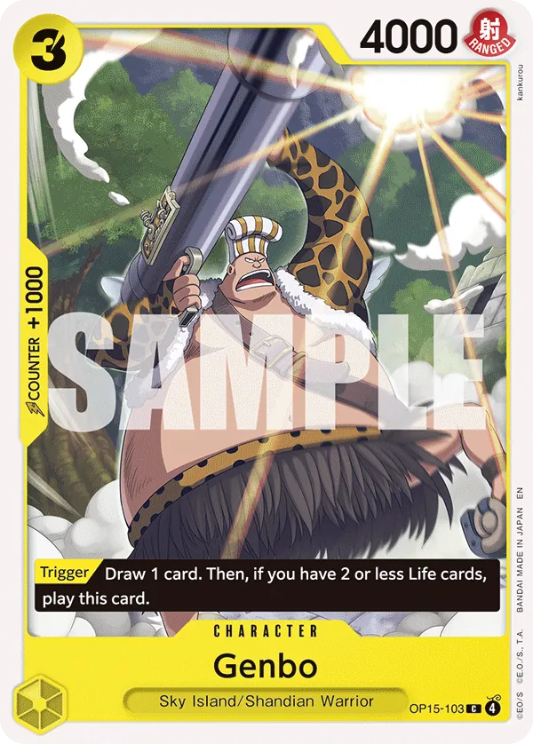Genbo (OP15-103) - Adventure on Kami’s Island (Common) [OP15-103] English / Near Mint / Normal