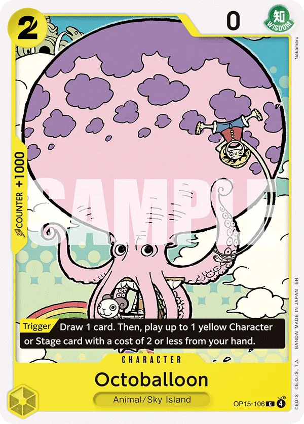 Octoballoon (OP15-106) - Adventure on Kami’s Island (Common) [OP15-106] English / Near Mint / Normal