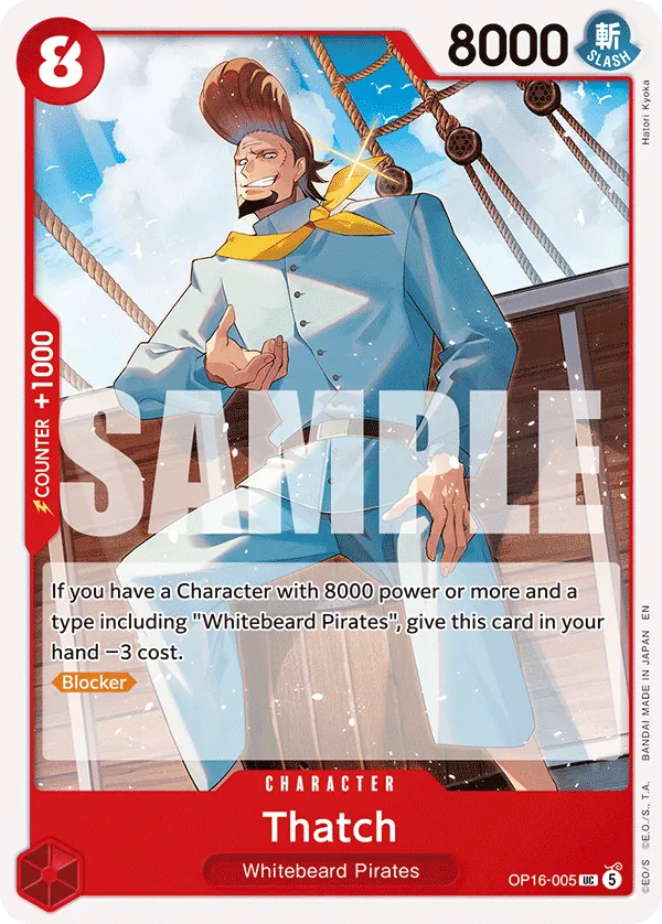 Thatch (OP16-005) - The Time of Battle (Uncommon) [OP16-005] English / Near Mint / Normal
