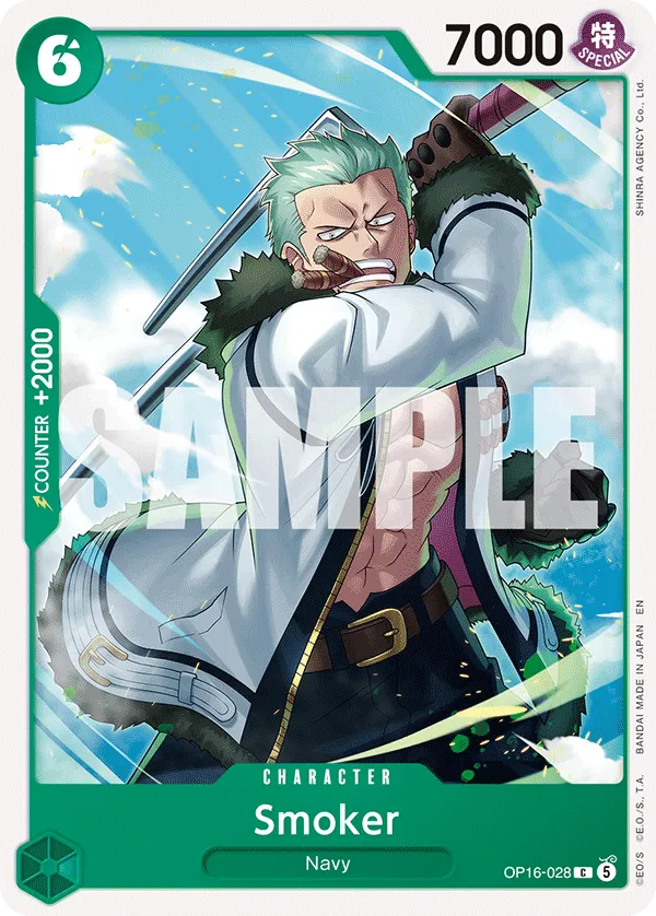 Smoker (OP16-028) - The Time of Battle (Common) [OP16-028] English / Near Mint / Normal